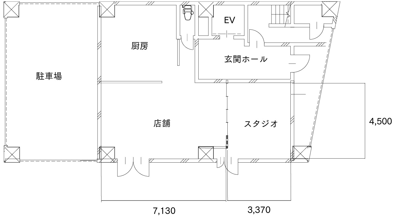 1階フロアサイズ